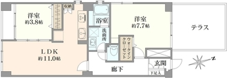 ワールドパレスの間取図