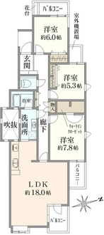 藤和ライブタウン杉並宮前の間取図