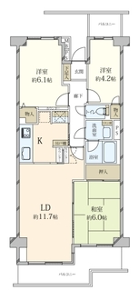 ガーデンプラザ柴又弐番館の間取図