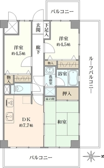 ライオンズマンション小岩第5の間取図