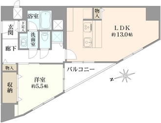 藤和三田コープIIの間取図