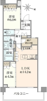 パークシティ高田馬場の間取図