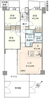 グローリオ成増アルグレッソの間取図