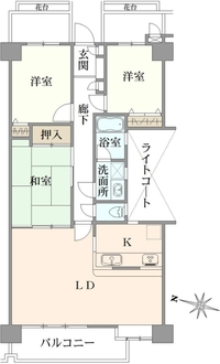 パシフィックパレス武蔵浦和の間取図