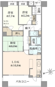 レコシティ・プライムの間取図