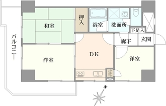 ライオンズマンション金町第2の間取図