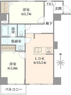 レジェンド新宿の間取図