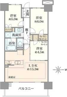 シティテラス戸田公園の間取図
