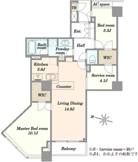 グランドメゾン三軒茶屋の杜の間取図