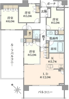 プラウド杉並和田プライベートコートの間取図