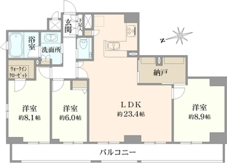 エステムコート名古屋・栄デュアルレジェンドの間取図