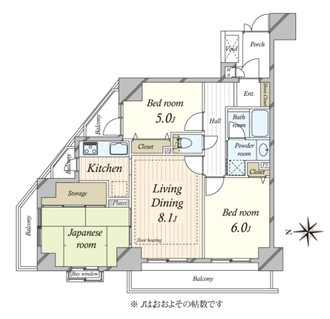 ビクトリアハイム市ヶ谷の間取図