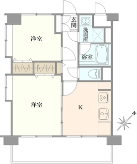 コープ野村アーバニティ王子の間取図