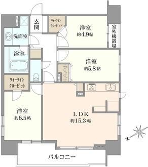 セボンエレージュの間取図