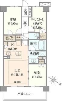 ジェイグラン京都西大路の間取図