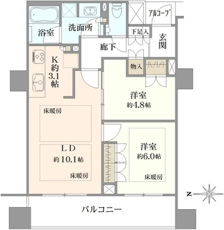 パークホームズ四条河原町の間取図