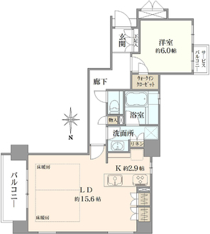 ジ・アーバネックス京都四条烏丸テラスの間取図