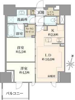 パークスクエア浦和常盤の間取図