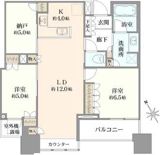 グランドターミナルタワー本八幡の間取図