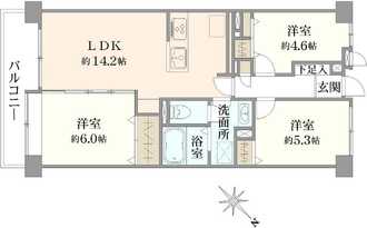 南浦和第5ローヤルコーポの間取図