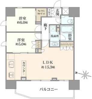 サンメゾン浦和高砂エルドの間取図