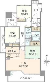 コスモ大宮日進ビューステージの間取図