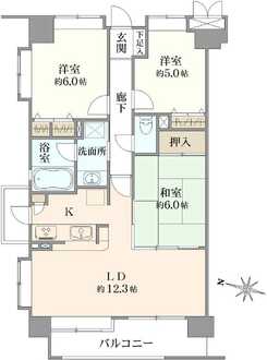 ダイアパレス浦和常盤オリヴィエ・ブランの間取図