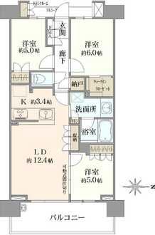 オーベル浦和レジデンスの間取図