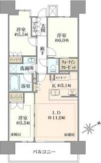 ザ・パークハウス浦和岸町の間取図