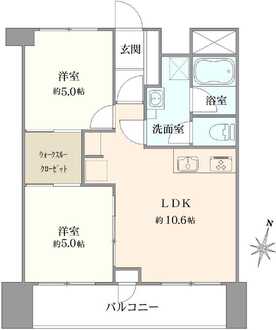 東カングランドマンション第2松戸の間取図