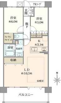 ウィルローズ船橋の間取図
