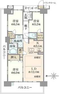 プラウド船橋五街区の間取図