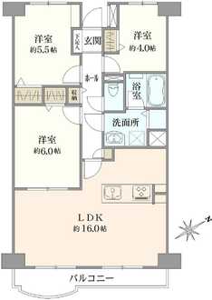 津田沼ハイツの間取図