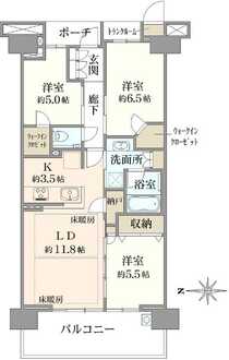 プラウド船橋三街区の間取図