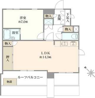 サージュ赤坂の間取図