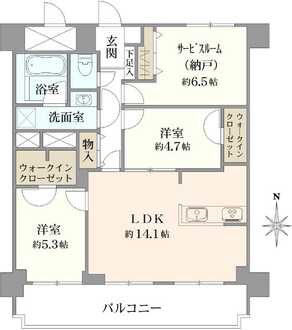 パシフィック大久保の間取図