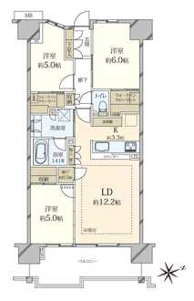 オーベル板橋本町の間取図