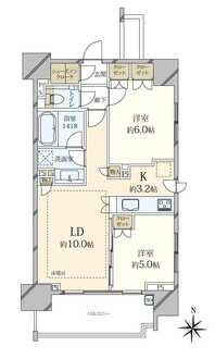 シティハウス板橋大山の間取図