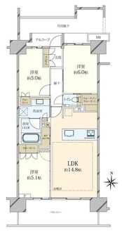 プラウドシティ小竹向原 グランドコートの間取図