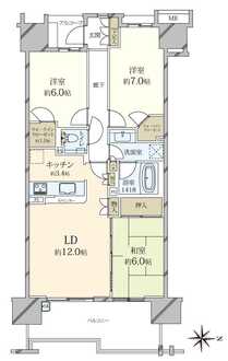 常盤台ガーデンソサエティの間取図