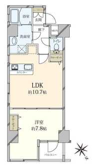 フォセット月島の間取図