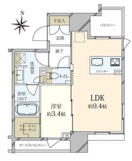 ルジェンテ文京春日の間取図