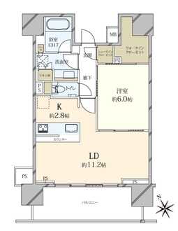 ザ・パークハウス渋谷美竹の間取図
