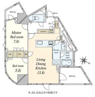 プラウド渋谷東の間取図