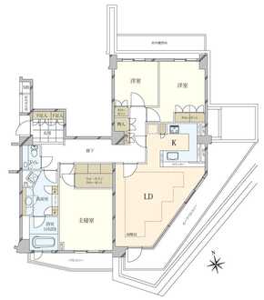 ノーツ目黒青葉台の間取図