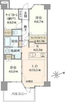 ヴェレーナグラン横浜野毛山公園の間取図