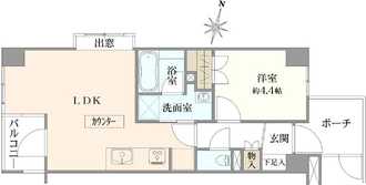 ザ・パームス代々木の間取図