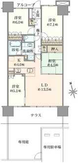 ユトリシア五番街の間取図