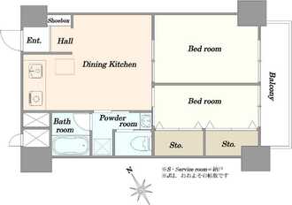 トーア早稲田マンションの間取図