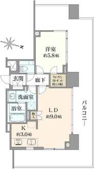 グランドメゾン中野南レジデンスの間取図